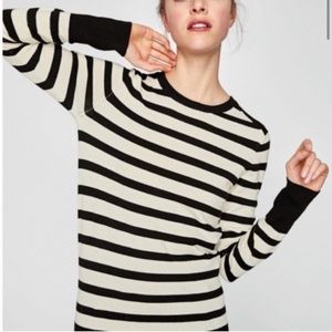 Zara striped sweater, size M.